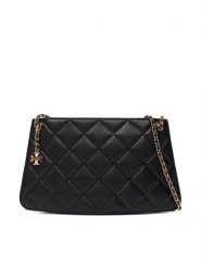 Tory Burch Torebka Fleming Pochette 176623 Czarny. Czarne torebki wieczorowe damskie Tory Burch, bez wzorów, ze skóry, bez dodatków. Za 1,889.00 zł.