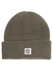 MOSS COPENHAGEN Czapka w kolorze khaki rozmiar: onesize. Brązowe czapki damskie Moss Copenhagen, bez wzorów, z wełny. Za 110.29 zł.