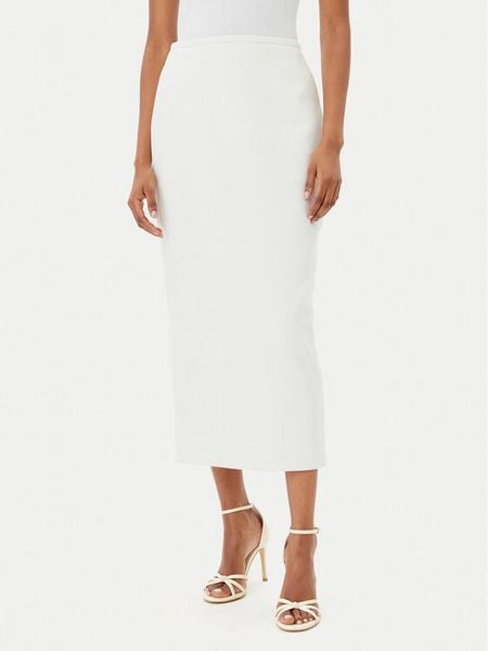 French Connection Spódnica midi 73YAB Biały Regular Fit. Białe spódnice damskie French Connection, bez wzorów, z syntetyku, midi. Za 309.99 zł.