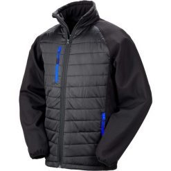 Kurtka Result Softshell Rembourrée Black Compass. Czarne kurtki damskie RESULT, l, bez wzorów, z materiału, bez kaptura. Za 218.70 zł.