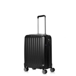 Walizka na kółkach SwissBags Cosmos czarna - średnia 73-86 l. Czarne walizki bez wzorów, średnie. Za 269.10 zł.