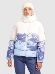 4F Kurtka narciarska membrana 5000 damska - multikolor XS. Niebieskie kurtki sportowe damskie 4F, na zimę, xs, bez wzorów, bez kaptura. Za 499.99 zł.