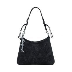 Torebka Desigual. Czarne torebki klasyczne damskie Desigual, bez dodatków. Za 259.99 zł.