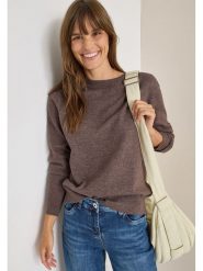 Cecil Sweter w kolorze brązowym rozmiar: XXL. Brązowe swetry klasyczne damskie Cecil, xxl, bez kołnierzyka. Za 100.28 zł.