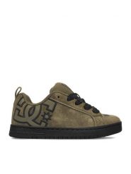 DC Shoes Sneakersy DC SHOES-CEOWB-V5-10117K-CH Khaki. Brązowe buty sportowe chłopięce DC Shoes, ze skóry, bez zapięcia. Za 179.99 zł.