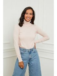 L'armoire de Suzette Golf w kolorze jasnoróżowym rozmiar: 34/36. Różowe golfy damskie L'armoire de Suzette, l, bez wzorów, z kaszmiru, bez ramiączek. Za 109.26 zł.