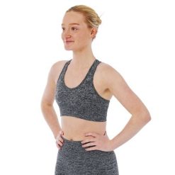 Xtreme Sportswear damski top sportowy Antracyt melanż. Brązowe biustonosze sportowe damskie XTREME SOCKSWEAR, s, bez wzorów, bez ramiączek, na fitness i siłownię. Za 125.82 zł.