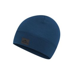 Czapka Beanie z wełny merynosa Unisex Fjord Nansen Light Merinoull. Niebieskie czapki damskie Fjord Nansen, bez wzorów, z wełny. Za 99.90 zł.