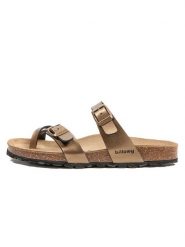 Billowy Japonki w kolorze brązowym rozmiar: 41. Brązowe klapki damskie Billowy, bez wzorów, z otwartym noskiem, bez obcasa, bez zapięcia. Za 130.99 zł.