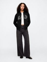 GAP Bluza w kolorze czarnym rozmiar: L. Czarne bluzy damskie GAP, l, bez wzorów, bez kaptura. Za 119.95 zł.