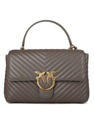 Pinko Skórzana torebka w kolorze szarym - 34 x 22 x 13 cm rozmiar: onesize. Szare torebki klasyczne damskie Pinko, z materiału, przez ramię, z tłoczeniem, bez dodatków. Za 1,478.49 zł.