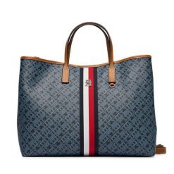Torebka Tommy Hilfiger. Niebieskie shopper bag Tommy Hilfiger, bez dodatków. Za 949.99 zł.
