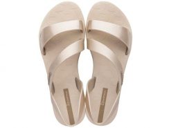 Sandały plażowe damskie Ipanema Vibe Sandal FEM. Brązowe sandały damskie Ipanema, bez wzorów, z gumy, bez obcasa, na płaskiej podeszwie, bez zapięcia. Za 92.99 zł.