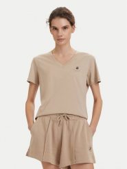 Beverly Hills Polo Club T-Shirt P-SS26W-TS516518 Beżowy Regular Fit. Brązowe t-shirty damskie Beverly Hills Polo Club, s, bez wzorów, z bawełny, bez kołnierzyka. Za 139.99 zł.