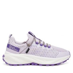 Trekkingi Jack Wolfskin. Fioletowe obuwie trekkingowe damskie Jack Wolfskin, bez zapięcia. Za 339.99 zł.