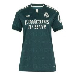 Kurtka wyjazdowa damska Real Madrid 2026/27. Zielone kurtki sportowe damskie Adidas, m, bez wzorów, ze skóry, bez kaptura. Za 431.00 zł.