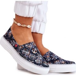 Damskie Tenisówki Slip On Memory Foam Big Star JJ276012 Czarne. Czarne trampki damskie bez wzorów, przed kostkę, bez zapięcia. Za 229.32 zł.