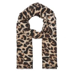 Szalik Guess. Brązowe szaliki damskie Guess, z aplikacjami. Za 194.99 zł.
