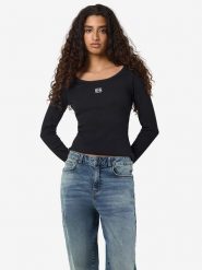 Noisy may Koszulka w kolorze czarnym rozmiar: XL. Czarne koszulki damskie Noisy may, xl, bez wzorów, z bawełny, bez kołnierzyka, bez ramiączek. Za 65.69 zł.