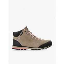 Buty turystyczne damskie CMP Elettra Mid WP. Brązowe obuwie trekkingowe damskie CMP, bez zapięcia. Za 377.99 zł.