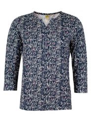 Roadsign Bluzka w kolorze granatowo-białym rozmiar: XXL. Białe bluzki damskie Roadsign, xxl, bez wzorów, z wiskozy, bez kołnierzyka, bez ramiączek. Za 52.17 zł.