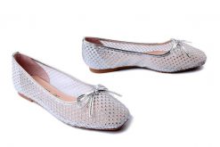 SCAVIOLA S-342 SILVER, baleriny damskie. Szare balerinki damskie Sca'viola, bez wzorów. Za 160.93 zł.