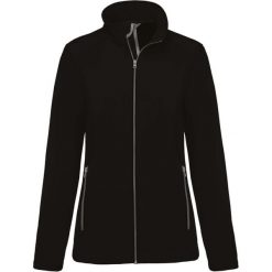 Kurtka damska Kariban Softshell 2 Couches. Czarne kurtki damskie KARIBAN, bez wzorów, z softshellu, bez kaptura. Za 157.50 zł.