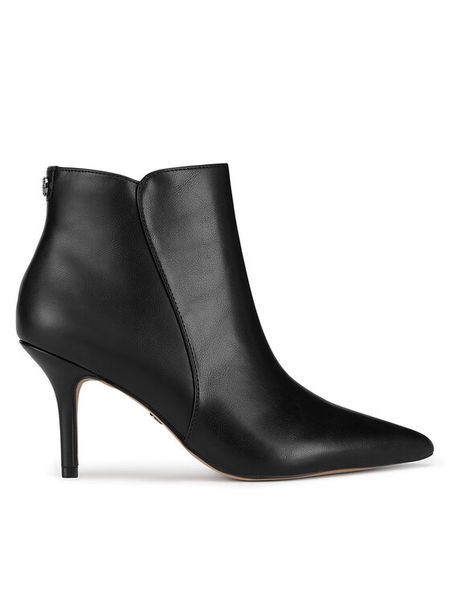 Nine West Botki CEO-RAJA-01 Czarny. Czarne botki damskie Nine West, z materiału, bez obcasa, na szpilce, bez zapięcia. Za 259.99 zł.