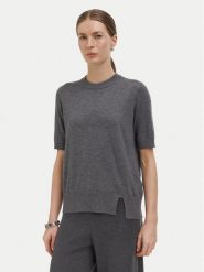 Liu Jo Bluzka WF6419 MA16R Szary jasny Regular Fit. Szare bluzki damskie Liu Jo, xs, bez wzorów, z syntetyku, bez kołnierzyka, bez ramiączek. Za 389.99 zł.