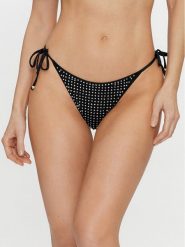 Guess Dół od bikini E4GO06 KC5Z0 Czarny. Czarne bikini Guess, z aplikacjami, z syntetyku. Za 209.99 zł.