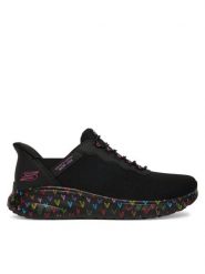 Skechers Sneakersy BOBS Sport Squad Chaos 117249/BBK Czarny. Czarne obuwie sportowe damskie Skechers, z materiału, bez zapięcia. Za 359.99 zł.
