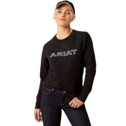 Bluza damska Ariat Benicia T. Czarne bluzy damskie Ariat, bez wzorów, bez kaptura. Za 298.00 zł.