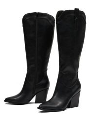 Orsay Kozaki w kolorze czarnym rozmiar: 41. Czarne kozaki damskie Orsay, na zimę, bez obcasa, bez zapięcia. Za 153.34 zł.