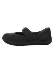 Think! Skórzane baleriny w kolorze czarnym z paskiem rozmiar: 43. Czarne balerinki damskie Think!, bez wzorów. Za 272.95 zł.