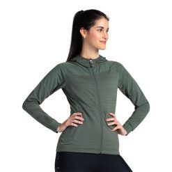 Bluza techniczna damska Kilpi MEMPHIS-W. Zielone bluzy damskie Kilpi, s, bez wzorów, bez kaptura. Za 256.81 zł.