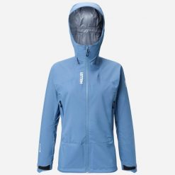 Kurtka trekkingowa damska MILLET Kamet Gore-tex Jkt W active fit. Niebieskie kurtki damskie Millet, na zimę, l, bez wzorów, z gore-texu. Za 1,479.00 zł.