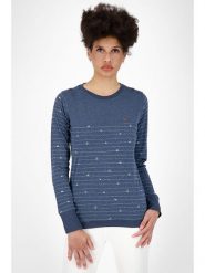 Alife and kickin Koszulka w kolorze granatowym rozmiar: M. Niebieskie koszulki damskie Alife and Kickin, m, bez wzorów, bez kołnierzyka, bez ramiączek. Za 92.42 zł.