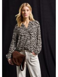 Cecil Bluzka w kolorze brązowo-białym rozmiar: 34. Białe bluzki damskie Cecil, bez wzorów, z wiskozy, bez kołnierzyka, bez ramiączek. Za 82.64 zł.