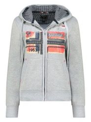 Geographical Norway Bluza "Farlotte" w kolorze jasnoszarym rozmiar: M. Szare bluzy damskie Geographical Norway, m, z aplikacjami, bez kaptura. Za 104.64 zł.