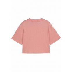 Młodzieżowa koszulka ESS z logo No. 1 o krótkiej długości PUMA Pink Fruit. Czerwona bluzki damskie Puma, l, bez wzorów, prążkowane, bez kołnierzyka, bez ramiączek. Za 79.00 zł.