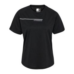 T-shirt damski Hummel hmlCOURT. Czarne t-shirty damskie Hummel, bez wzorów, bez kołnierzyka. Za 160.00 zł.