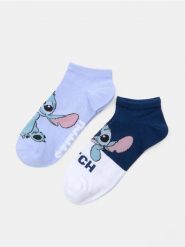 Skarpetki z nadrukiem Lilo & Stitch - wielobarwny. Skarpetki damskie Sinsay, bez wzorów. Za 12.99 zł.