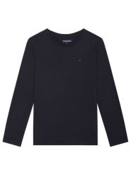 Tommy Hilfiger Bluzka KB0KB04141 D Granatowy Long Sleeve. Niebieskie t-shirty i koszulki chłopięce Tommy Hilfiger, bez wzorów, z bawełny, bez kołnierzyka, bez ramiączek. Za 99.99 zł.