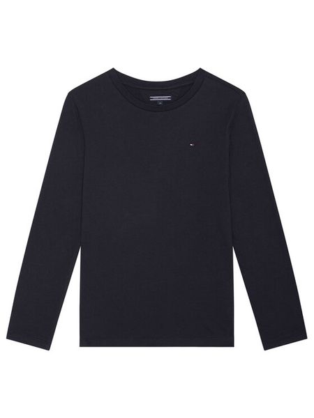 Tommy Hilfiger Bluzka KB0KB04141 D Granatowy Long Sleeve. Niebieskie t-shirty i koszulki chłopięce Tommy Hilfiger, bez wzorów, z bawełny, bez kołnierzyka, bez ramiączek. Za 89.99 zł.