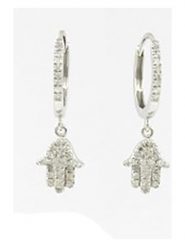 ATELIER DU DIAMANT Złote kolczyki-kreole z diamentami rozmiar: onesize. Szare kolczyki damskie ATELIER DU DIAMANT, z diamentem, złote, z zapięciem typu bigiel. Za 1,391.99 zł.