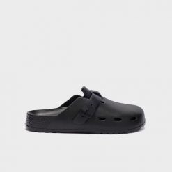 Klapki basenowe unisex do pływania Bahia Clog czarne. Czarne klapki damskie Scholl, bez wzorów, z materiału, bez obcasa, bez zapięcia. Za 189.99 zł.