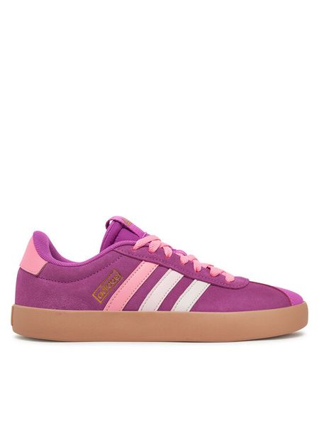 Adidas Sneakersy VL Court 3.0 JP5352 Różowy. Czerwone obuwie sportowe damskie Adidas, ze skóry, bez zapięcia. Za 239.99 zł.