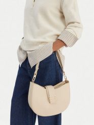 GINO ROSSI Torebka 1-2 Beżowy. Brązowe torebki klasyczne damskie Gino Rossi, z materiału, bez dodatków. Za 229.99 zł.