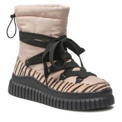 Trzewiki Jenny Fairy. Brązowe botki damskie Jenny Fairy, bez obcasa, na płaskiej podeszwie, bez zapięcia. Za 179.99 zł.