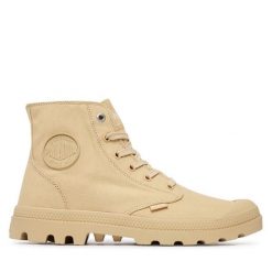 Trapery Palladium. Brązowe trapery damskie Palladium, bez zapięcia. Za 349.99 zł.